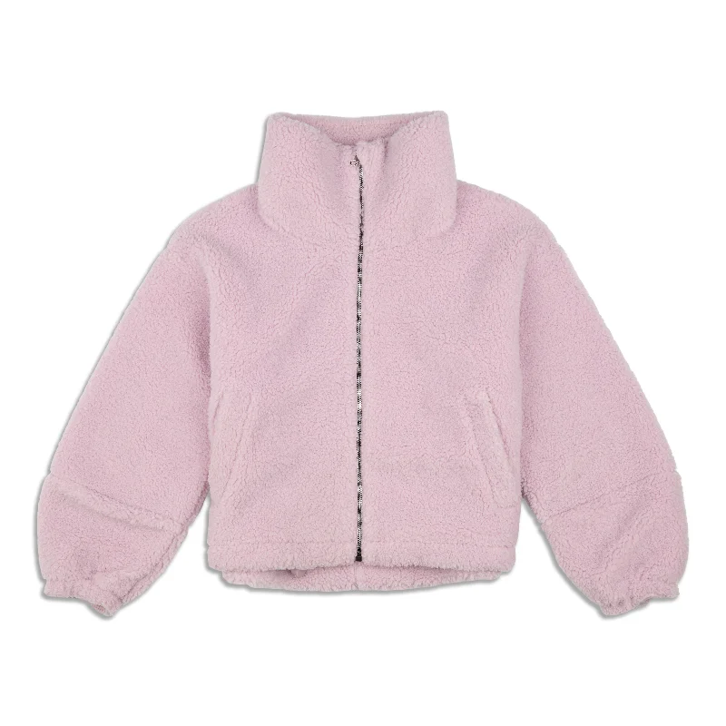 Trendy Women's Outfits for Casual Wear Cinchable Fleece Zip-Up - Resale