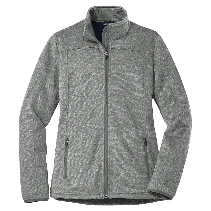 Fashion Forward Eddie Bauer Women's Grey Heather/Grey StormRepel Soft Shell Jacket