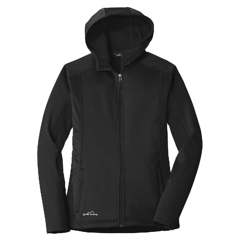 Women's Holiday Attire Eddie Bauer Women's Black Trail Soft Shell Jacket