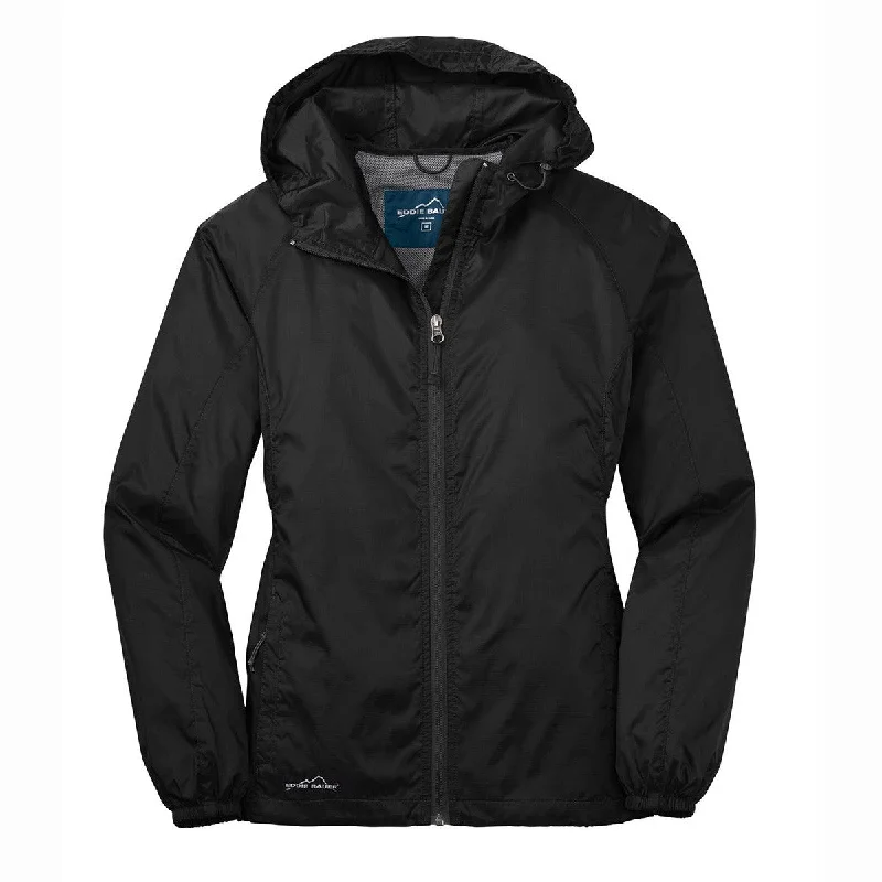 Flash Sale Or Flash Sales Eddie Bauer Women's Black Packable Wind Jacket