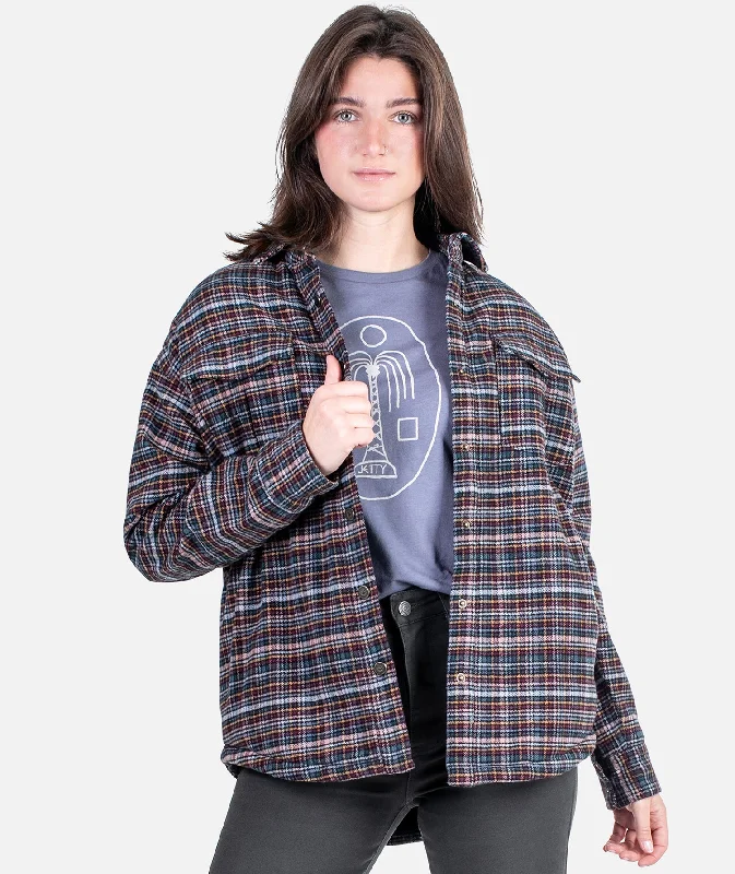 Women's Seasonal Garments Nivean Flannel Jacket - Graphite