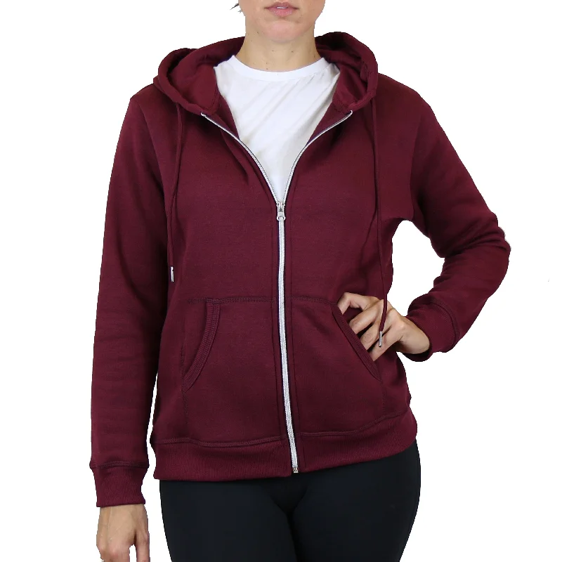 Chic Women's Attire GBH Women's Fleece-Lined Zip & Pullover Hoodie (S-3XL)