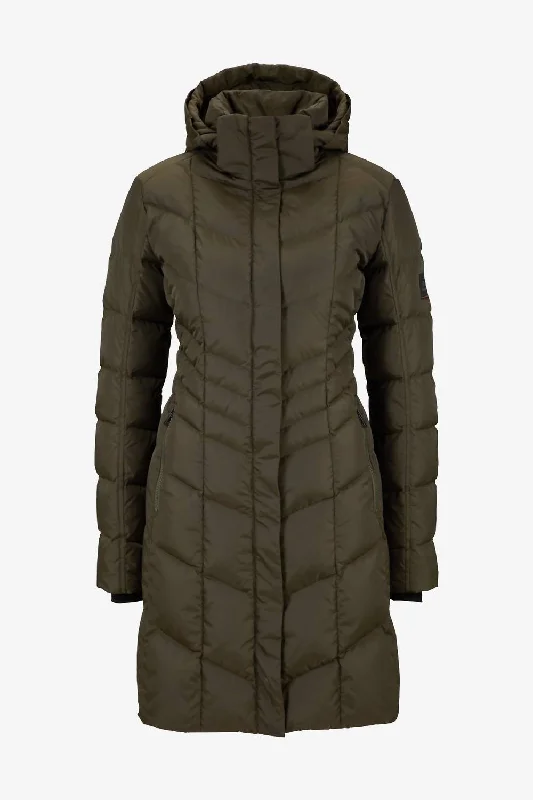 Sophisticated Style Kiara-D Coat In Dark Olive