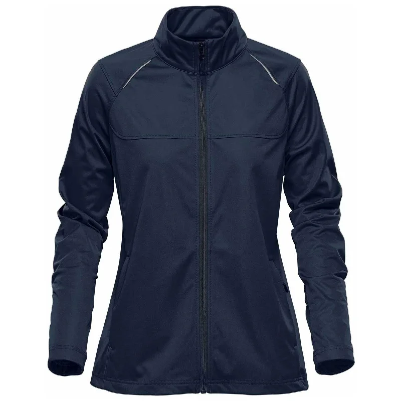 Women's Fashionable Attire For Work Stormtech Women's Navy Greenwich Lightweight Softshell Jacket