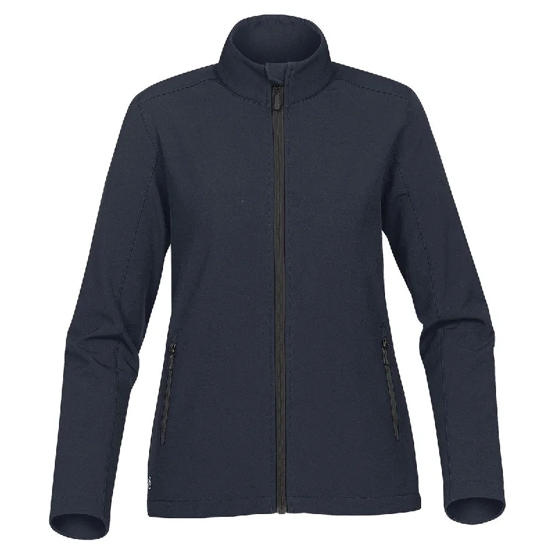 Formal Garments For Women Stormtech Women's Navy/Carbon Orbiter Softshell