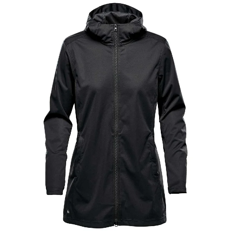 Comfortable Garments For Women Stormtech Women's Black Belcarra Softshell