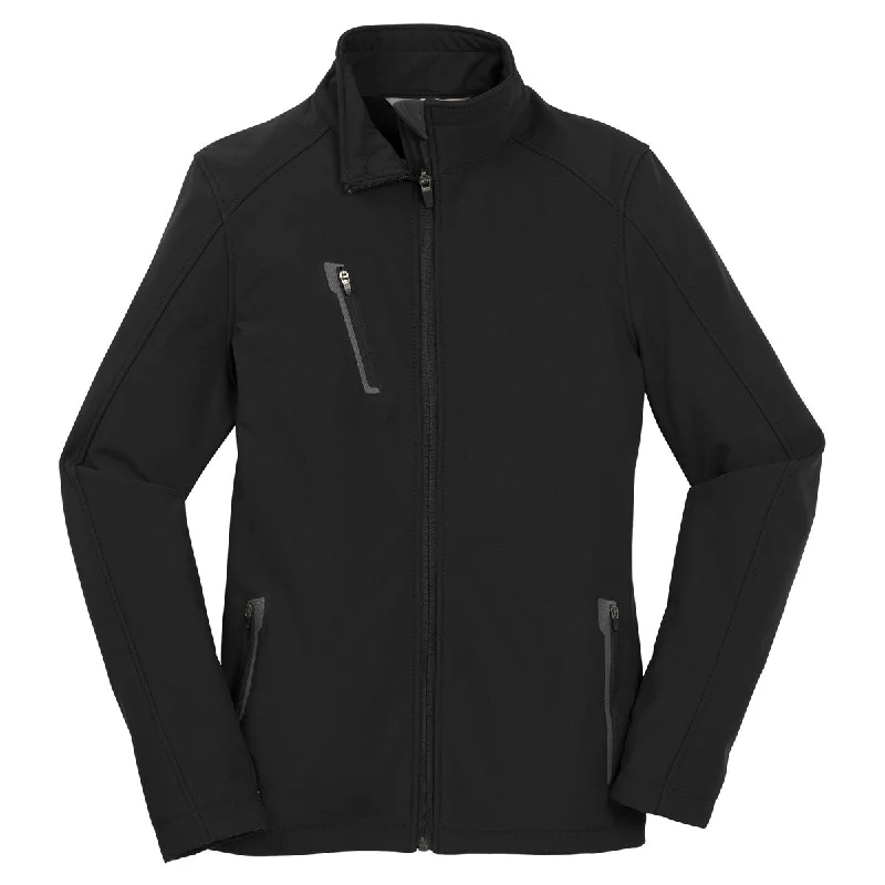 Women's Elegant Garments Port Authority Women's Black Welded Soft Shell Jacket