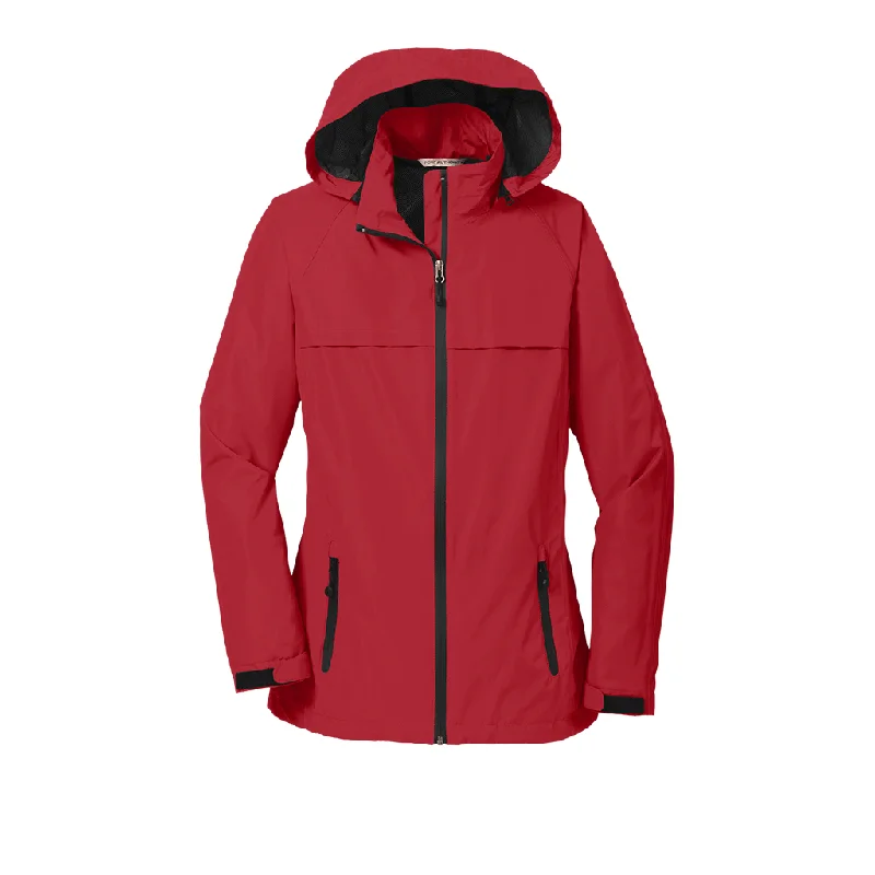 Women's Evening Wear for Special Occasions Port Authority Women's Engine Red Torrent Waterproof Jacket