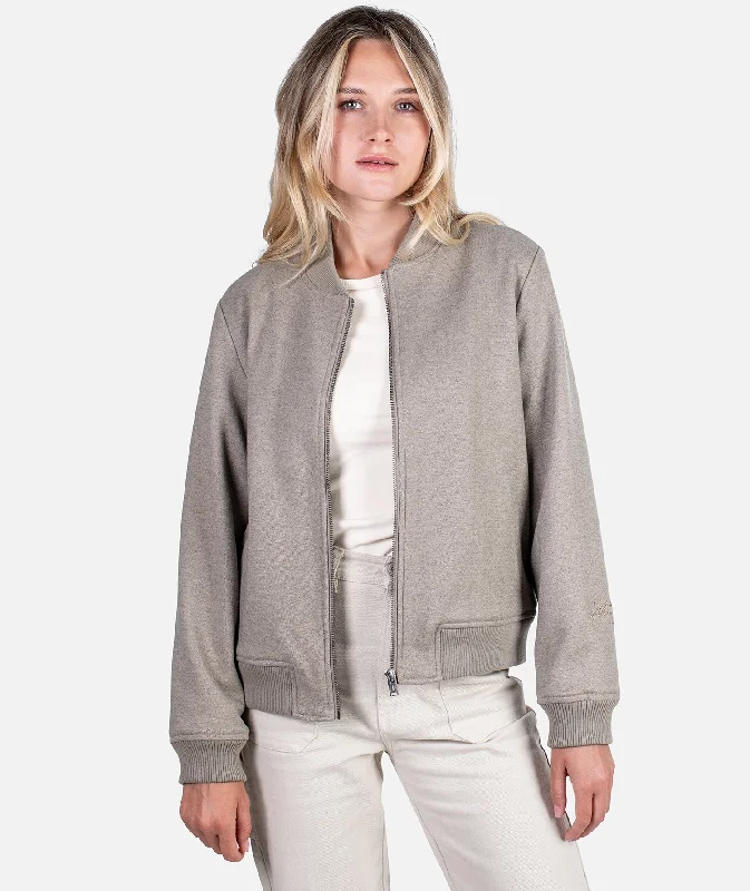 Formal Attire For Women Langco Bomber Jacket - Pumice