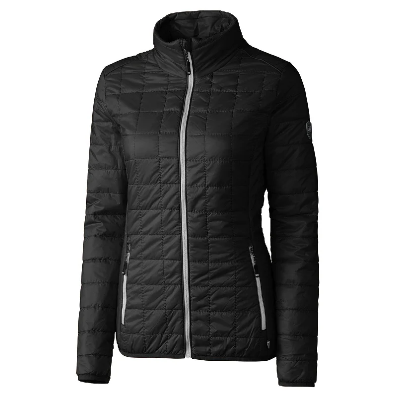 Free Spirited Fashion Cutter & Buck Women's Black Rainier Jacket