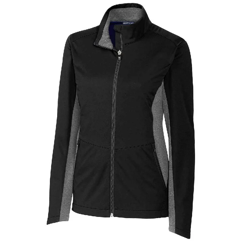 Women's Stylish Vacation Attire Cutter & Buck Women's Black Navigate Softshell