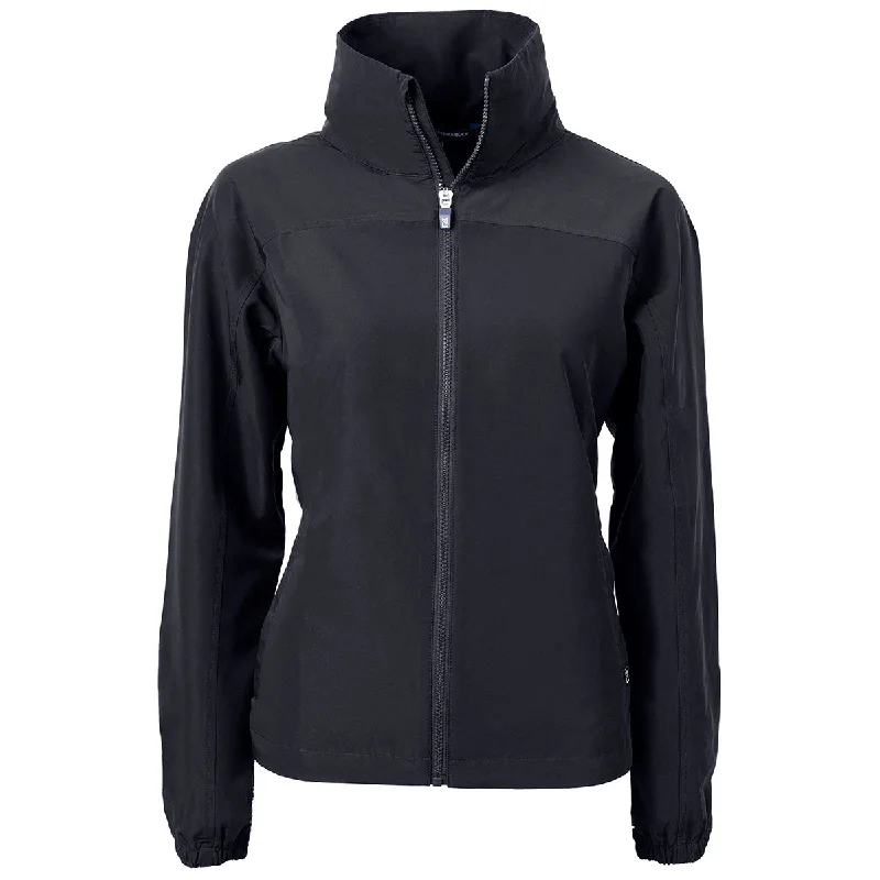 Urban Femme Streetwear Cutter & Buck Women's Black Charter Eco Recycled Full Zip Jacket