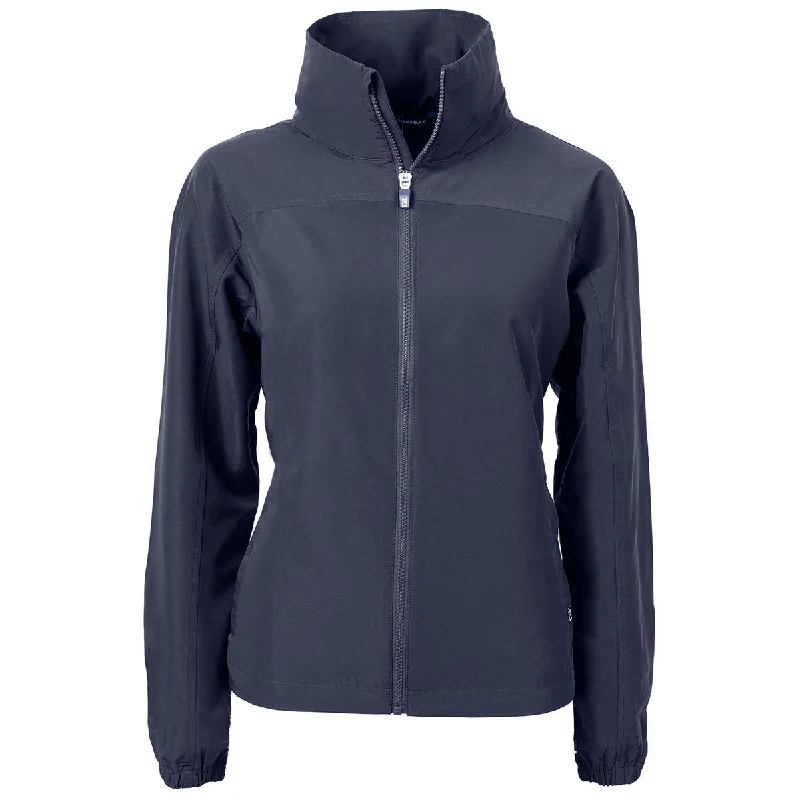 Comfortable Clothes Cutter & Buck Women's Navy Blue Charter Eco Recycled Full Zip Jacket