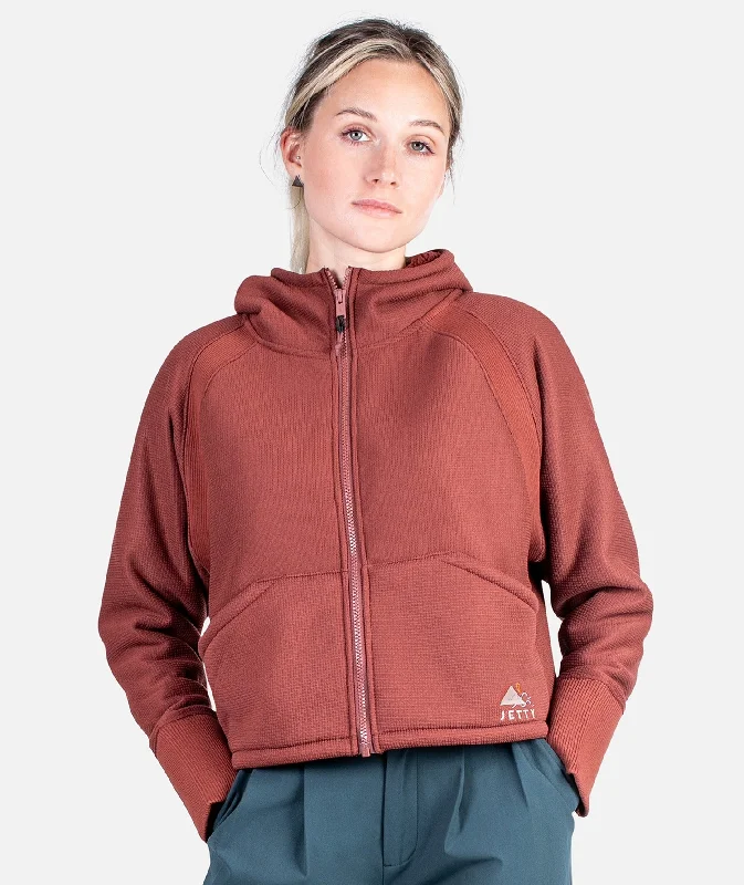 Women's Outerwear Apparel Longport Zip Up Hoodie - Cinnamon