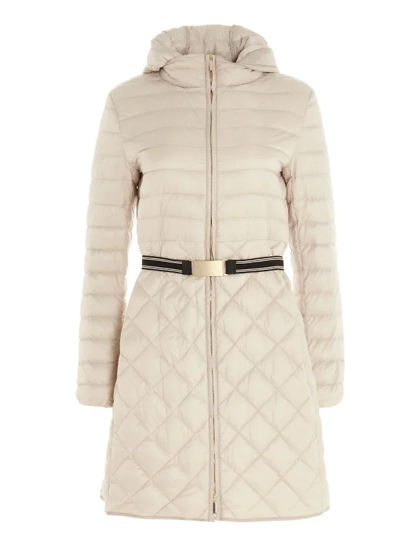 Vintage-Inspired Women's Apparel MAX MARA Women's 'The Cube' Trev Cream Quilted Coat