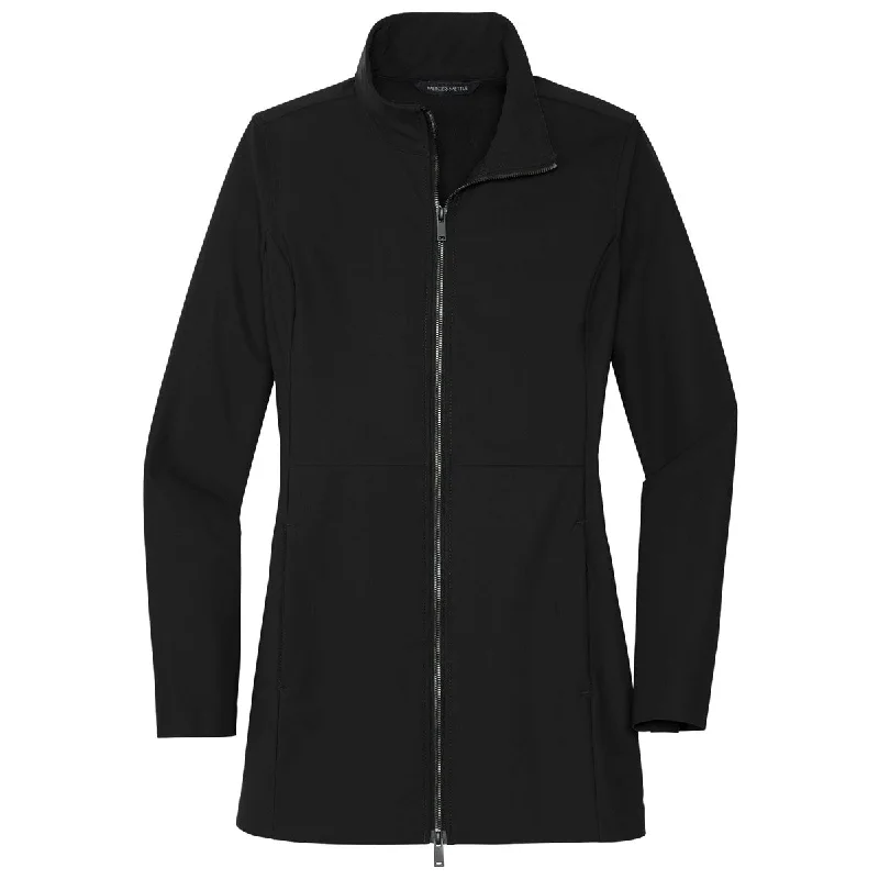 Modern Women's Fashion with Vintage Touches Mercer+Mettle Women's Deep Black Faille Soft Shell