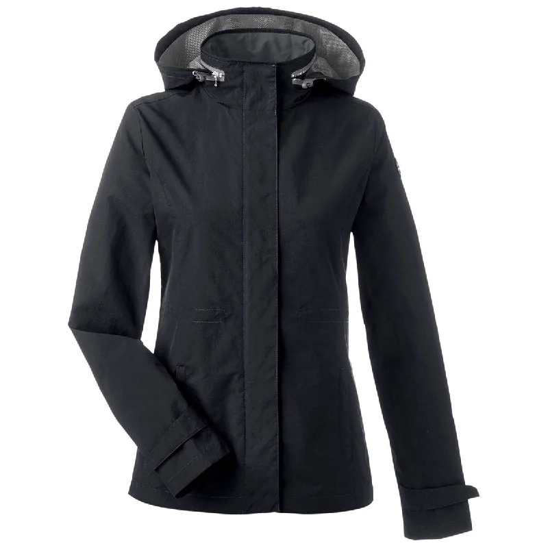 Boho Chic Fashion Nautica Women's Black Voyage Raincoat