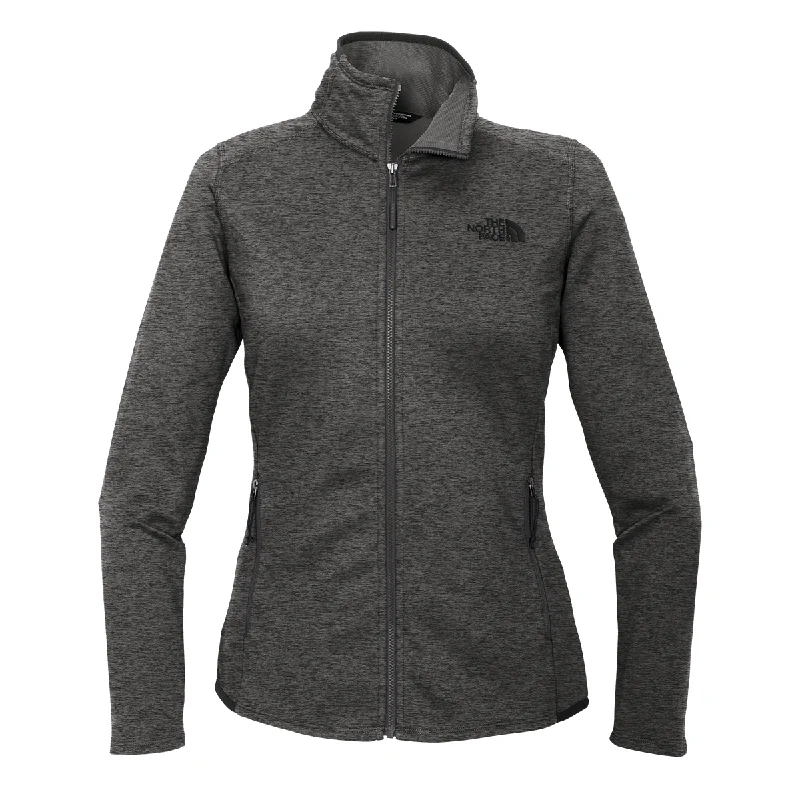 Plus Size Women's Fashion The North Face Women's Dark Grey Heather Skyline Full-Zip Fleece Jacket