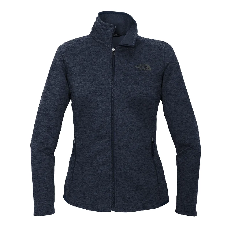 Unique Women's Fashion Pieces The North Face Women's Urban Navy Heather Skyline Full-Zip Fleece Jacket