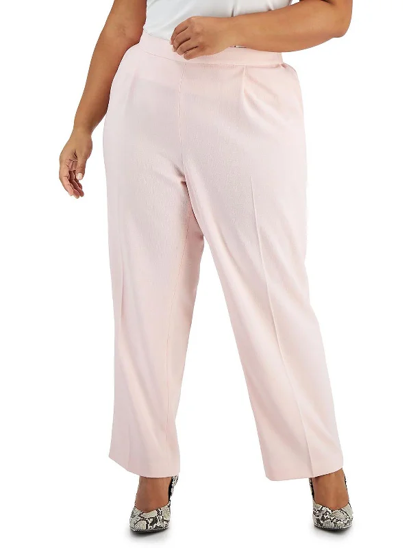 Women Wear Boutique Plus Womens Scuba High-Rise Trouser Pants