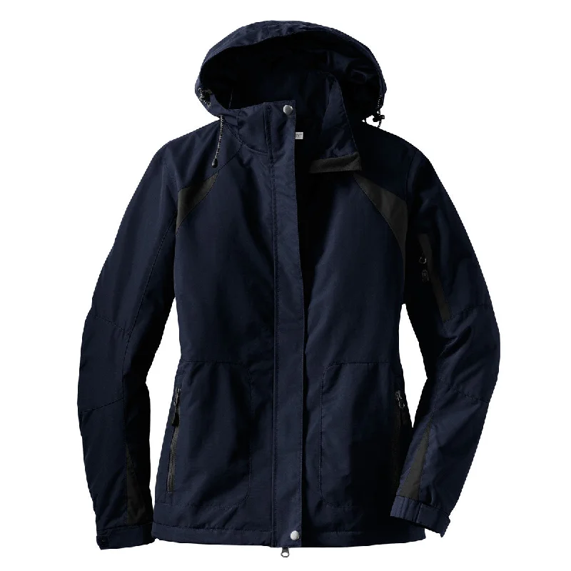 Affordable Fashion for Women Port Authority Women's True Navy/Iron Grey All Season II Jacket