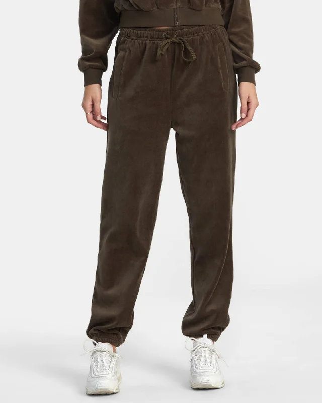 Elegant Women's Clothing Ring Joggers - Major Brown