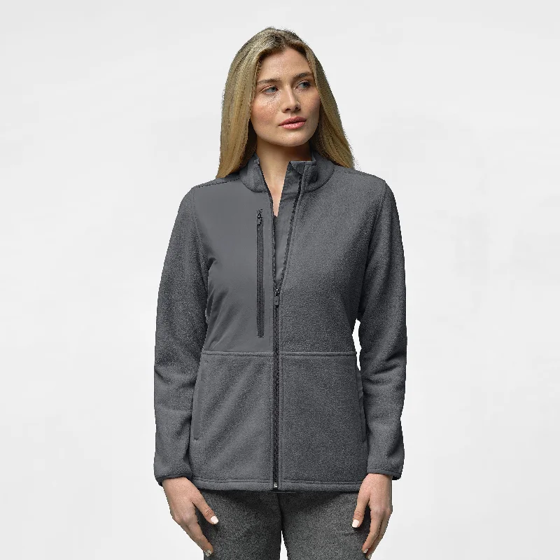 Women's Sports Apparel Slate Women's Micro Fleece Zip Jacket - Pewter