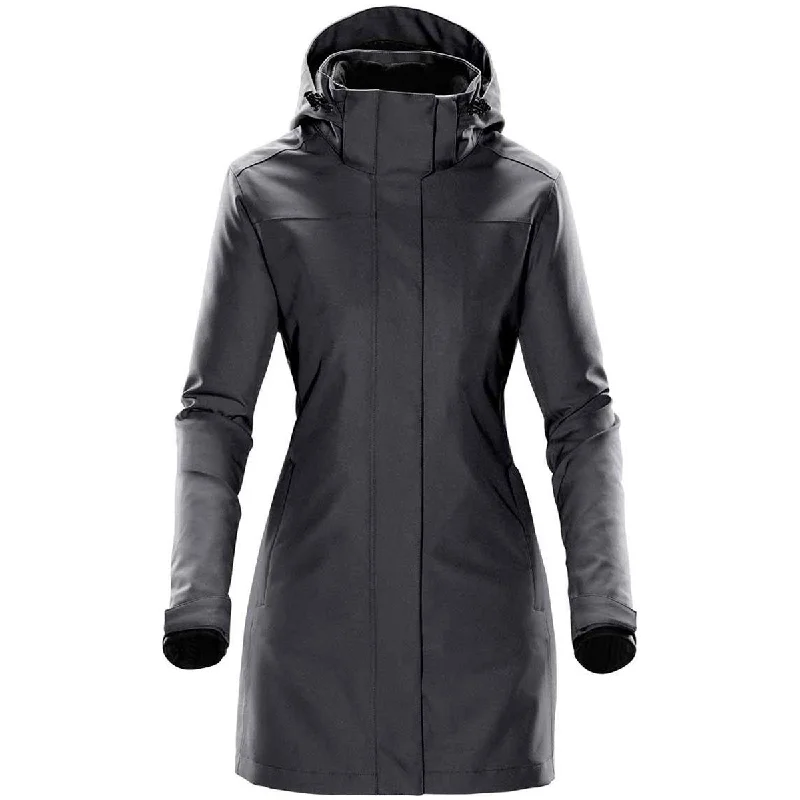 Women's Clothes And Garments Stormtech Women's Charcoal Twill Avalanche System Jacket