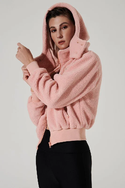 Seasonal Trends Teddy Sherpa Jacket - Rose Quartz