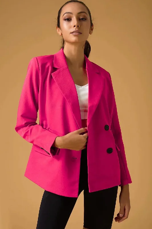 Chic Outfits Tifan Blazer - Pink Coral