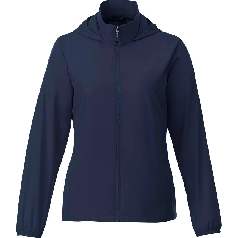 Women's Elegant Formal Outfit Elevate Women's Vintage Navy Toba Packable Jacket