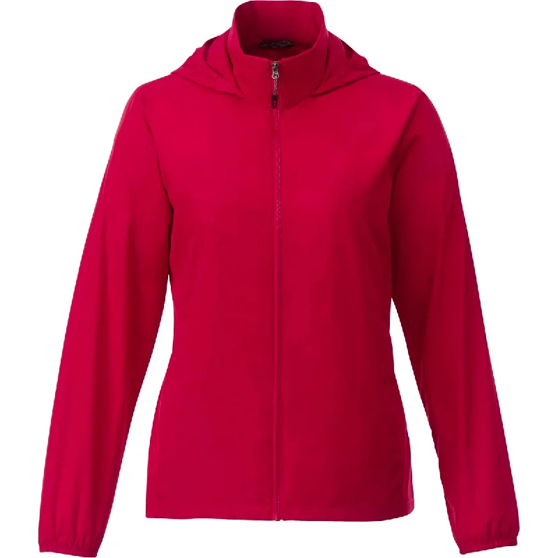 Women's Casual Dresses Elevate Women's Team Red Toba Packable Jacket