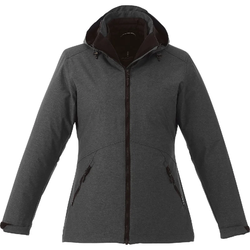 Casual Fashion for Women Elevate Women's Heather Dark Charcoal Delamar 3-in-1 Jacket