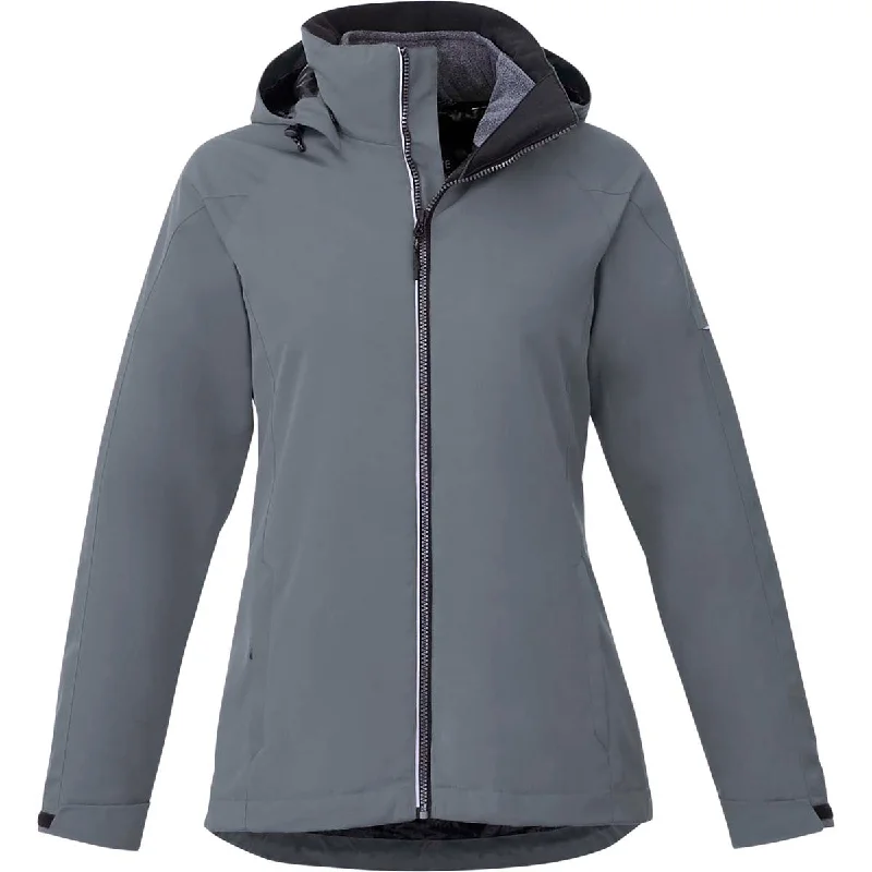 Chic Women's Outfit Ideas Elevate Women's Quarry/Heather Dark Charcoal Arlington 3-in-1 Jacket