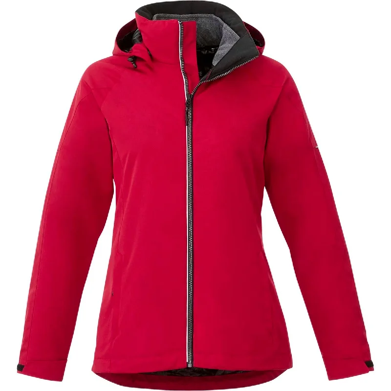 Chic Women's Clothing for Work and Travel Elevate Women's Team Red/Heather Dark Charcoal Arlington 3-in-1 Jacket