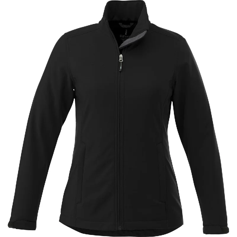 Plus Size Women's Fashion Elevate Women's Black Maxon Softshell Jacket