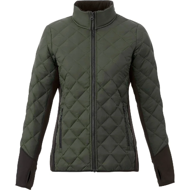 Modern Women's Outfit Elevate Women's Loden/Black Rougemont Hybrid Insulated Jacket