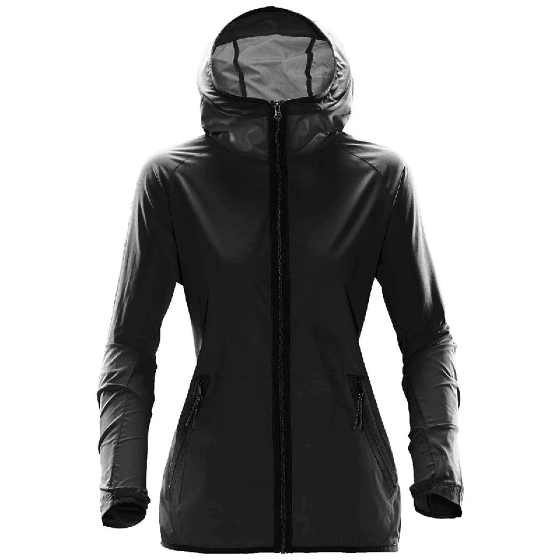 Women's Outdoor Activity Garments Stormtech Women's Black Ozone Hooded Shell