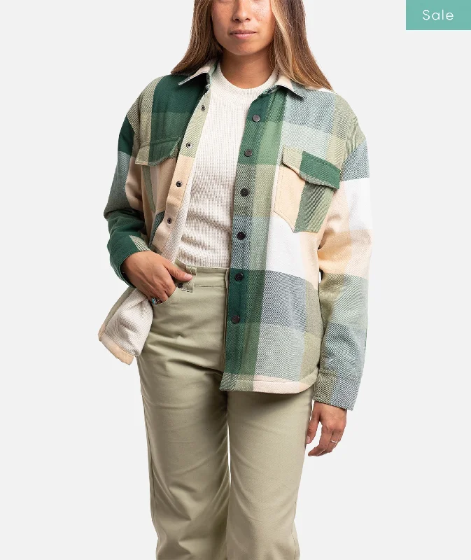 Women's Resort Apparel Truss Flannel Jacket - Blonde