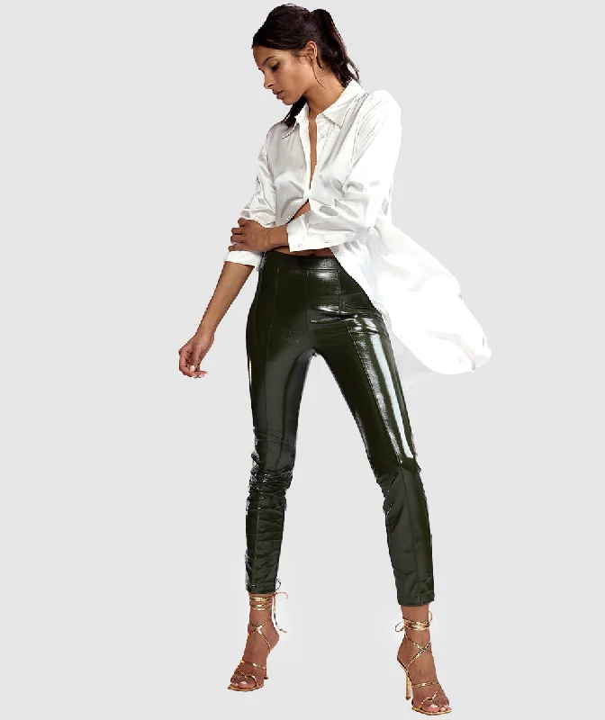 Women's Resort Apparel Vegan Leather Pant