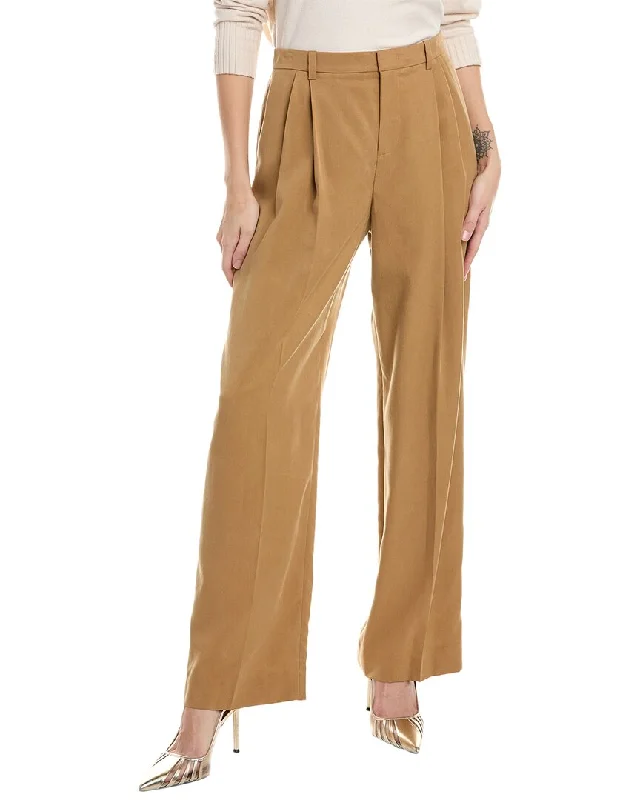 Modern Women's Fashion with Vintage Touches Vince Drop Waist Pleated Trouser