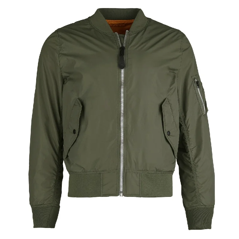 Timeless Women's Fashion Styles Alpha Industries Women's Sage Green L-2B Scout Flight Jacket