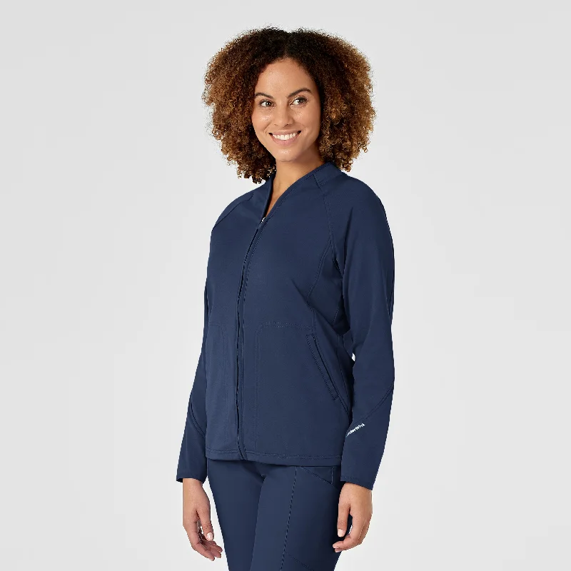 Shop Ladies Clothes Women's Fleece Full Zip Jacket - Navy