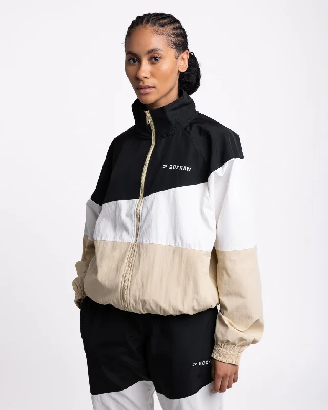 Woman Clothing Harvey Jacket - Black/White/Beige