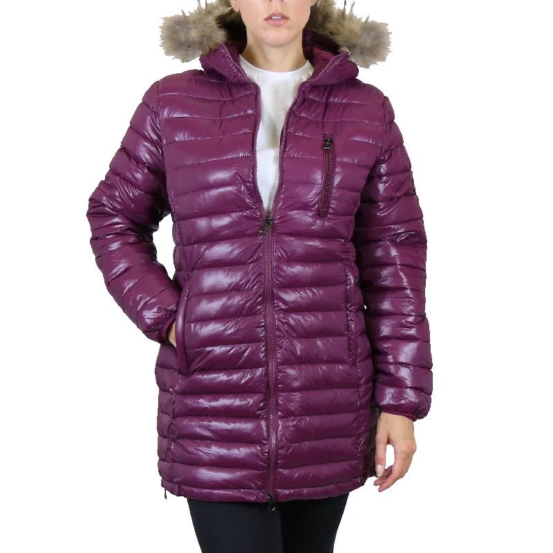 Women's Vacation Outfit Women's Lightweight Long Puffer Bubble Jacket