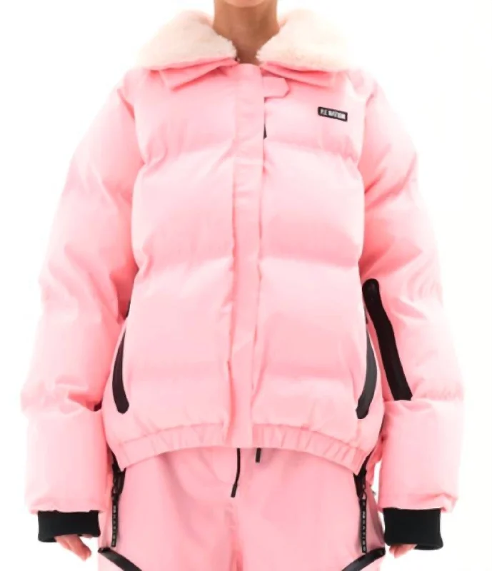 Stylish Women's Apparel Women's Saroma Snow Jacket In Pastel Pink