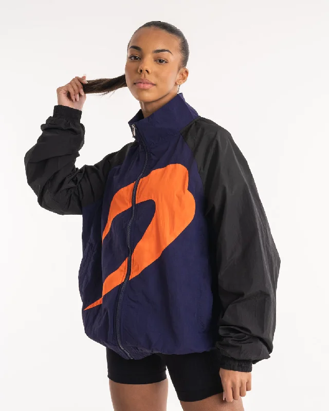 Winter Wardrobe Clearance Walker Track Jacket - Black/Navy/Orange