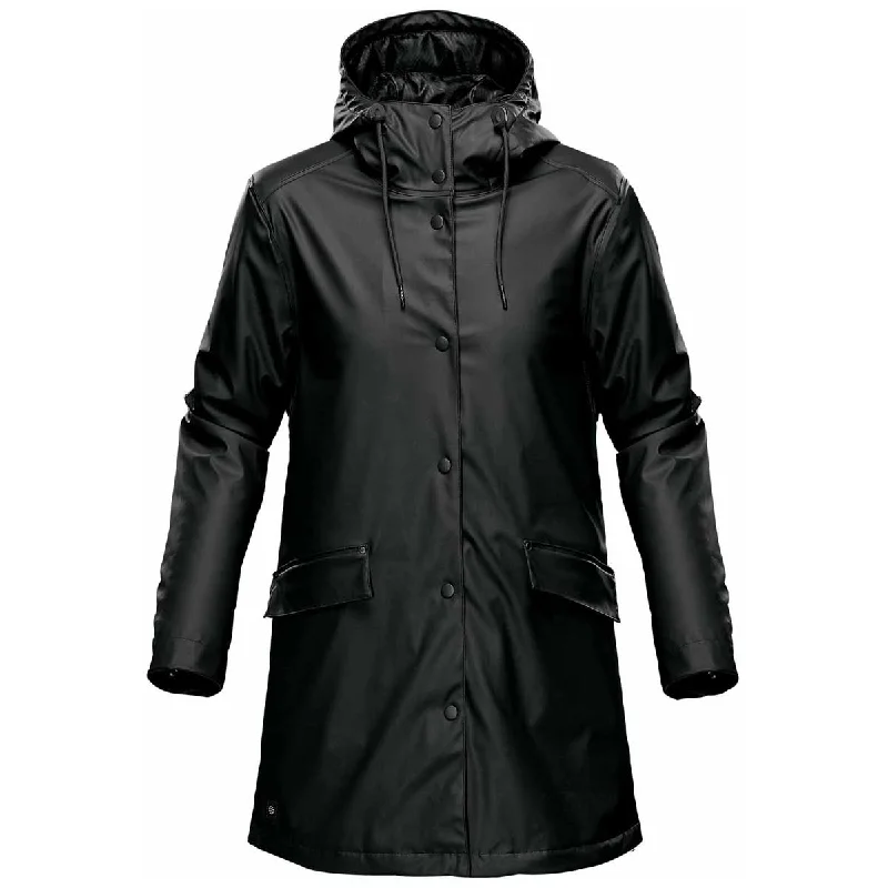 Casual Apparel For Women Stormtech Women's Black Waterfall Insulated Rain Jacket