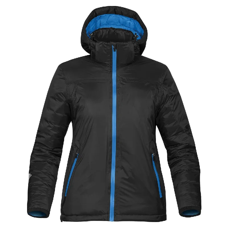 Women's Formal Apparel Stormtech Women's Black/Electric Blue Black Ice Thermal Jacket