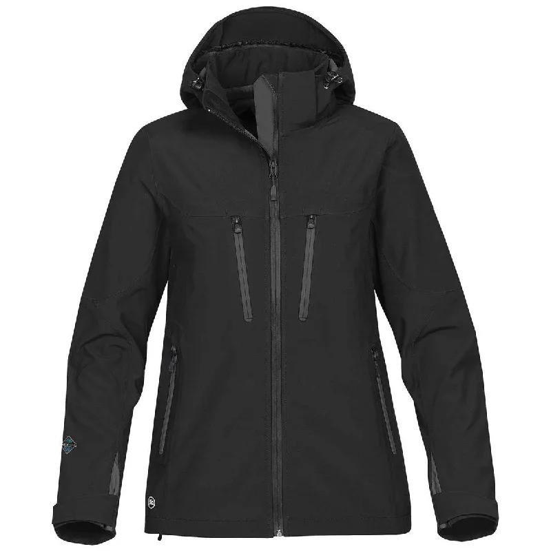 Women's Outerwear Apparel Stormtech Women's Black/Carbon Patrol Softshell